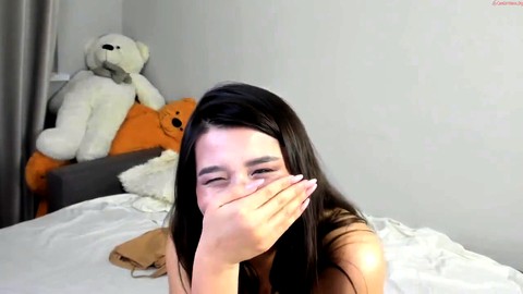 Big dildo orgasm, girls boobs, big boobs masturbating