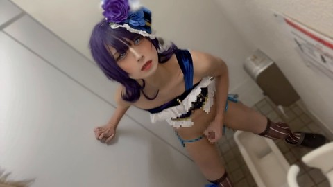 Asiatisches Cosplay "lovelive! Asaka Karin" von einem schlanken Amateur, der erneut gepostet wird