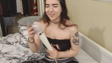 My naughty adventure with the powerful electro-hitachi wand on my bare snatch