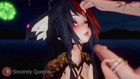 Sloppy blowjob, vrchat, blowjob