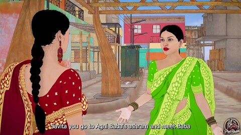 Dhongi Baba befriedigte das Verlangen der desi Bhabhi's Cootchie im Ashram.