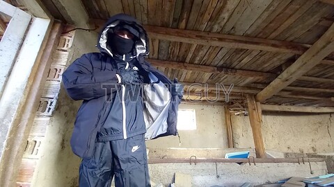 Smoking, gay abandoned, gay white socks