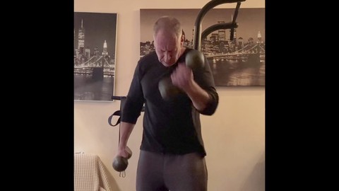 게이, 갈색 머리, hand job