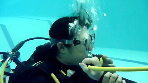 Underwater scuba, scuba new, breath
