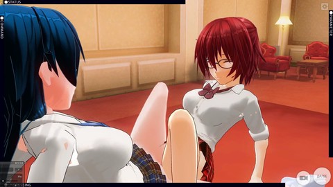 Terzetto, hentai 3d, hentai yuri
