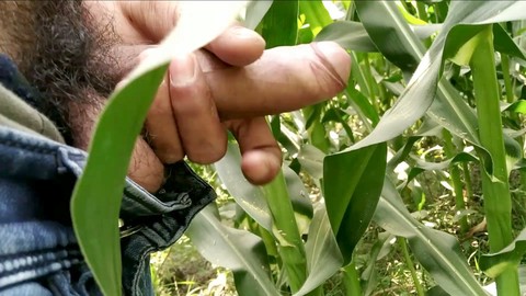 Cumshot-Spektakel im Dorf: Große Ladungen, Spaß im Freien und Sperma auf den Blättern!