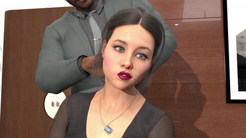 사무실, 와이프 , 3d 애니 사무실, 와이프 , 3d 애니