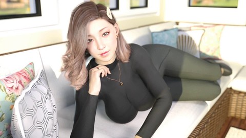 Steamy teen sex games for couples featuring hot Asian girls