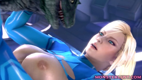 Teenie-Schlampen bekommen ihre Arschlöcher von monströsen Monstern gestopft - atemberaubende 3D-Animation