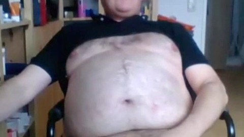 Fat handjob, handjob, gay cumming