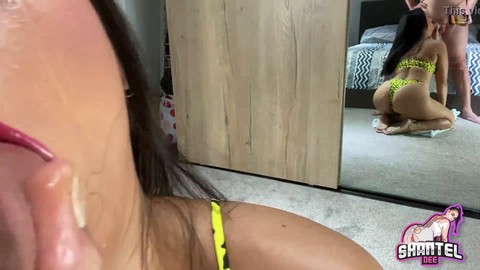 Asmr-blowjob, extreme-close-up, cum-throat