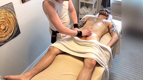 Straight ginger dude Nick Nivero gets seduced by a gay masseuse during his massage