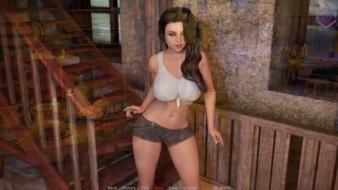 ジューヌ, 巨乳, お尻