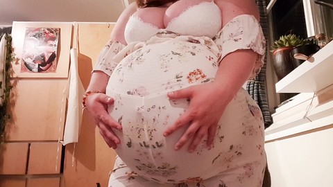 Большой живот, беременный живот, hot pregnant girl