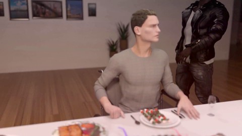 La femme surprend son mari avec un taureau lors de sa fête d'anniversaire. La femme surprend son mari avec un taureau lors de sa fête d'anniversaire.