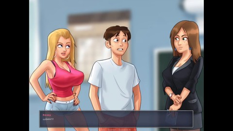 Die heiße Teenager-Babe aus Summertime Saga besteht die Prüfung ihres Lehrers mit Bestnoten!