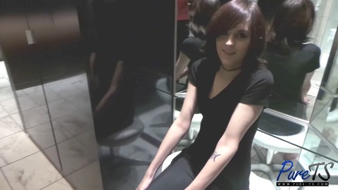 Behind the scenes interview with Emy Amethyst - the young and sexy trans trap from Pure Ts!